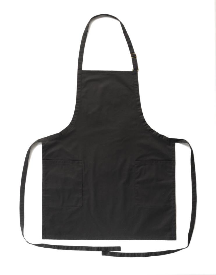 Black Knee-Length Bib Apron - Kloth Studio Inc. - klothstudio.com