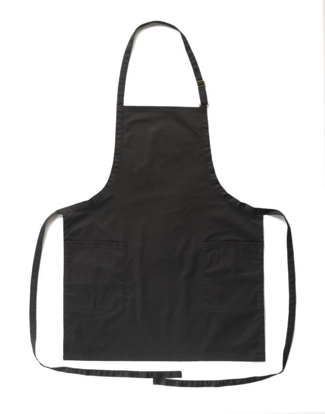 Black Knee-Length Bib Apron - Kloth Studio Inc. - klothstudio.com