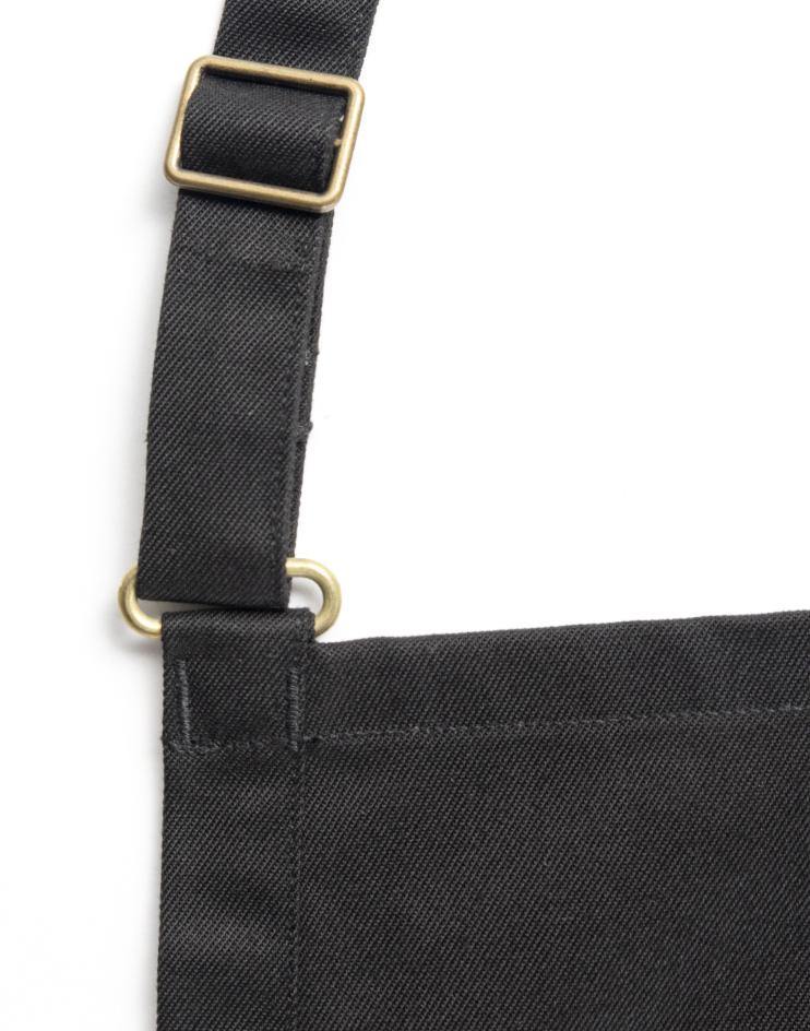 Black Knee-Length Bib Apron - Kloth Studio Inc. - klothstudio.com