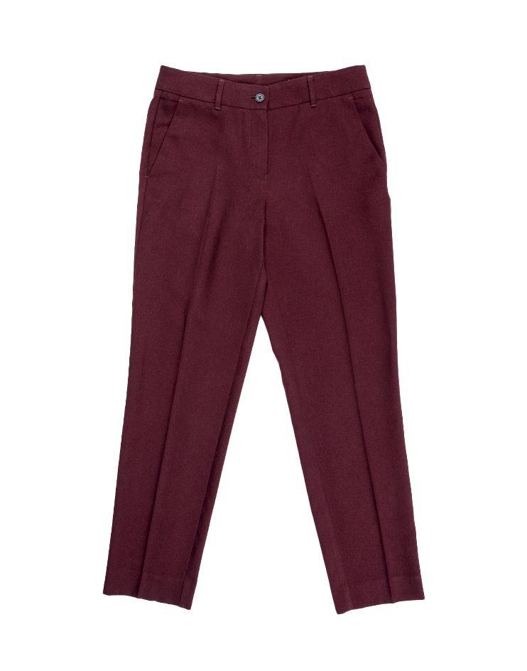 Burgundy Women's Suit Trousers - Kloth Studio Inc. - klothstudio.com