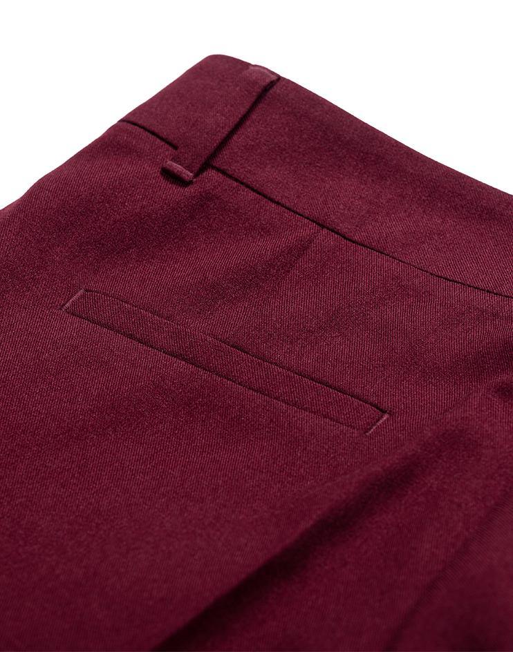 Burgundy Women's Suit Trousers - Kloth Studio Inc. - klothstudio.com