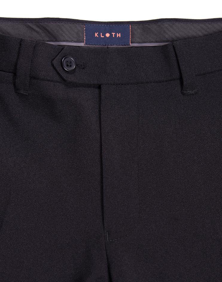 Black Men's Suit Trousers - Kloth Studio Inc. - klothstudio.com