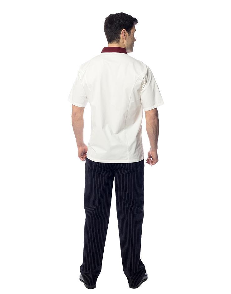 Black and White Pin Stripped Chef Trousers - Kloth Studio Inc. - klothstudio.com