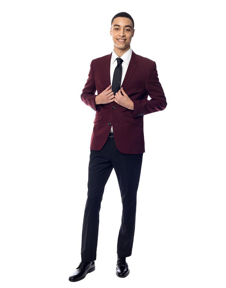 Burgundy Men's Suit Jacket Burgundy Men's Suit Jacket