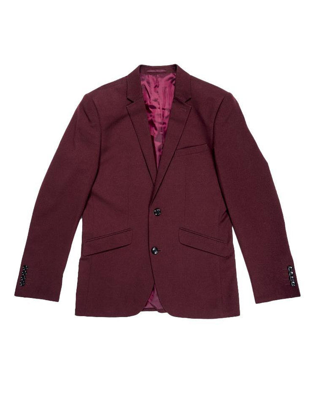 Burgundy Men's Suit Jacket - Kloth Studio Inc. - klothstudio.com