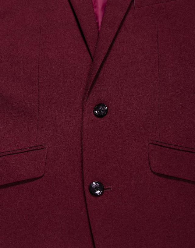 Burgundy Men's Suit Jacket - Kloth Studio Inc. - klothstudio.com