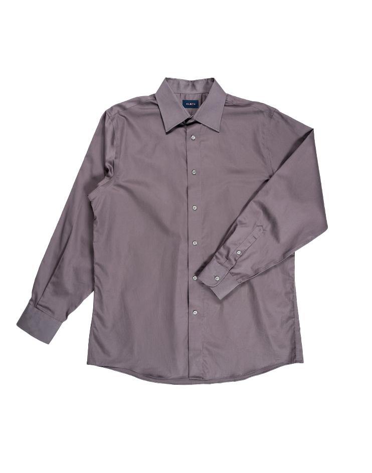 Men’s Classic Grey Dress Shirt - Kloth Studio Inc. - klothstudio.com