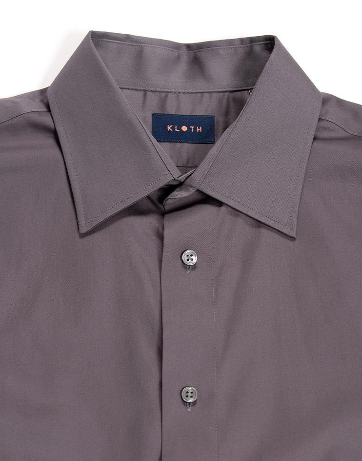 Men’s Classic Grey Dress Shirt - Kloth Studio Inc. - klothstudio.com