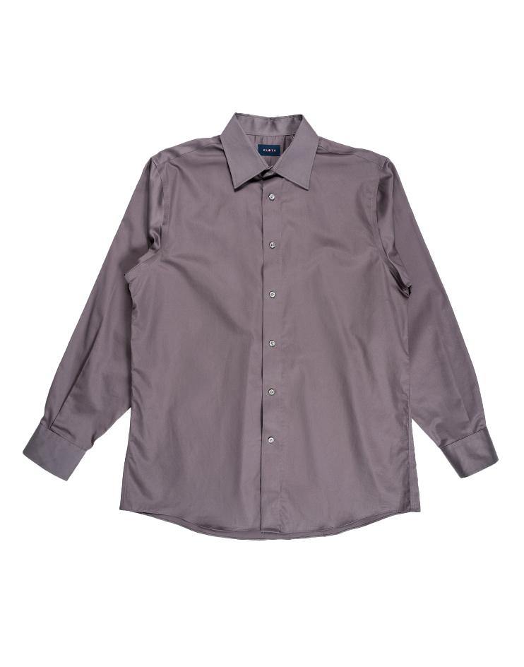 Men’s Classic Grey Dress Shirt - Kloth Studio Inc. - klothstudio.com