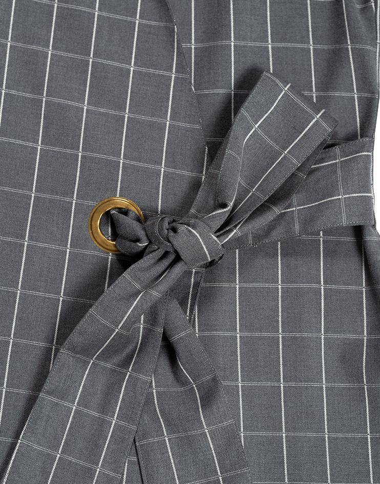 Grey Striped Tie Dress - Kloth Studio Inc. - klothstudio.com