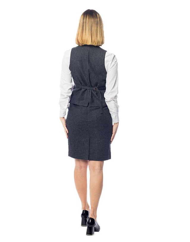Grey Tweed Pencil Skirt - Kloth Studio Inc. - klothstudio.com