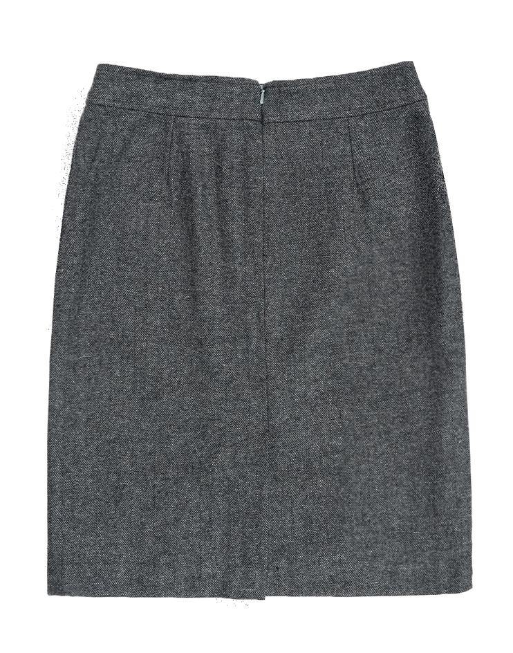 Grey Tweed Pencil Skirt - Kloth Studio Inc. - klothstudio.com