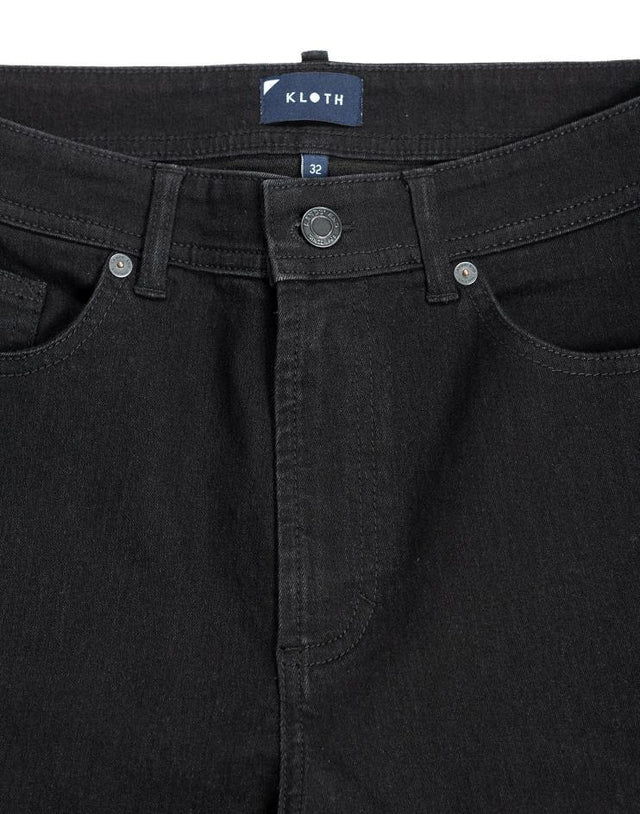 Black Slim Fit Denim - Kloth Studio Inc. - klothstudio.com
