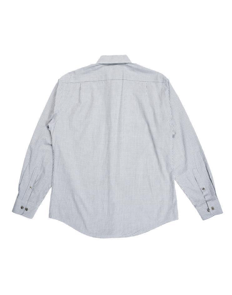 Grey and White Checkered Shirt - Kloth Studio Inc. - klothstudio.com
