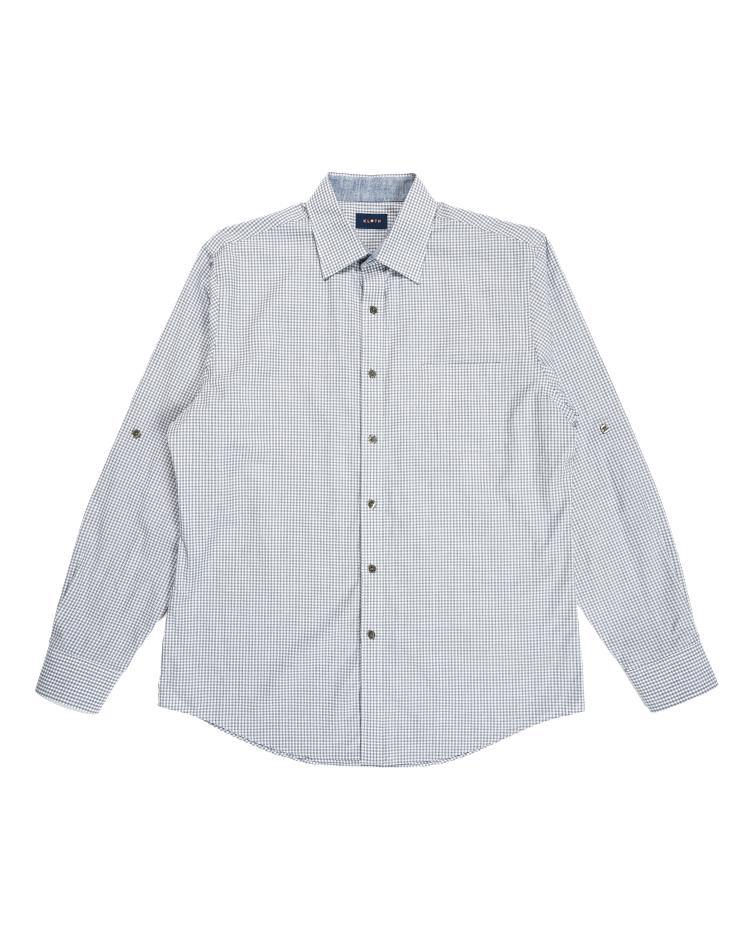 Grey and White Checkered Shirt - Kloth Studio Inc. - klothstudio.com