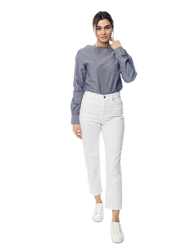 White Slim Fit Denim - Kloth Studio Inc. - klothstudio.com