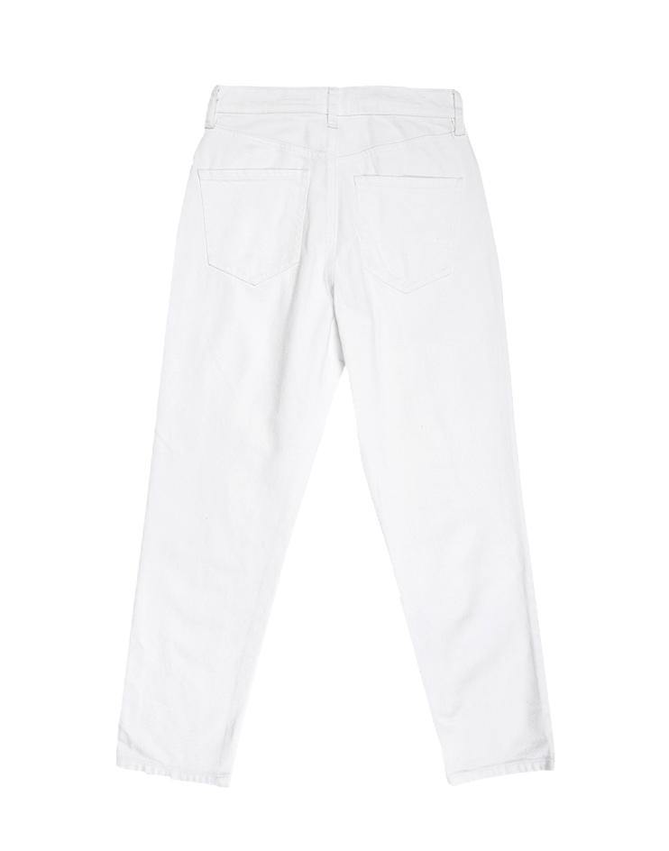 White Slim Fit Denim - Kloth Studio Inc. - klothstudio.com