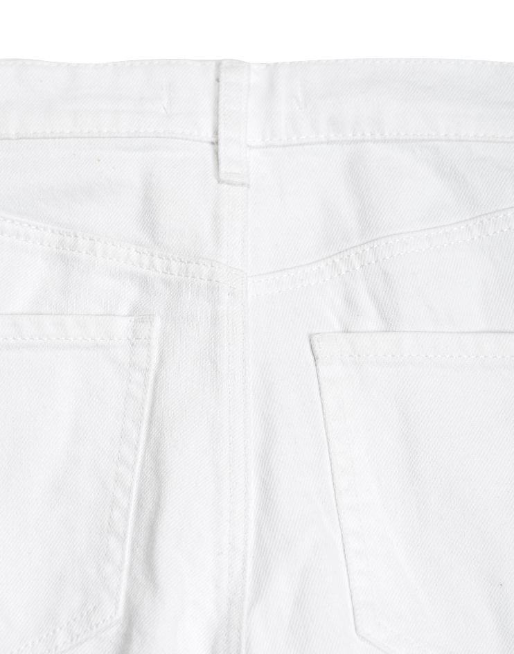 White Slim Fit Denim - Kloth Studio Inc. - klothstudio.com