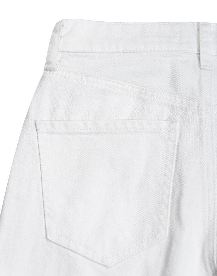 White Slim Fit Denim - Kloth Studio Inc. - klothstudio.com