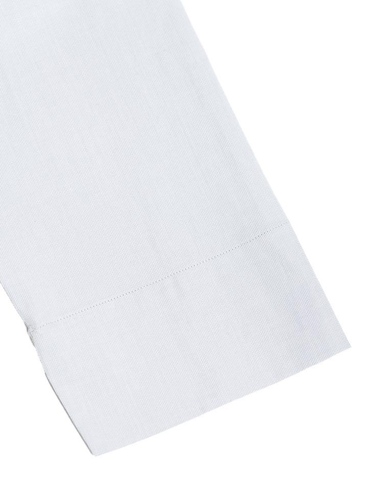 Light Grey Mandarin Collar Shirt - Kloth Studio Inc. - klothstudio.com