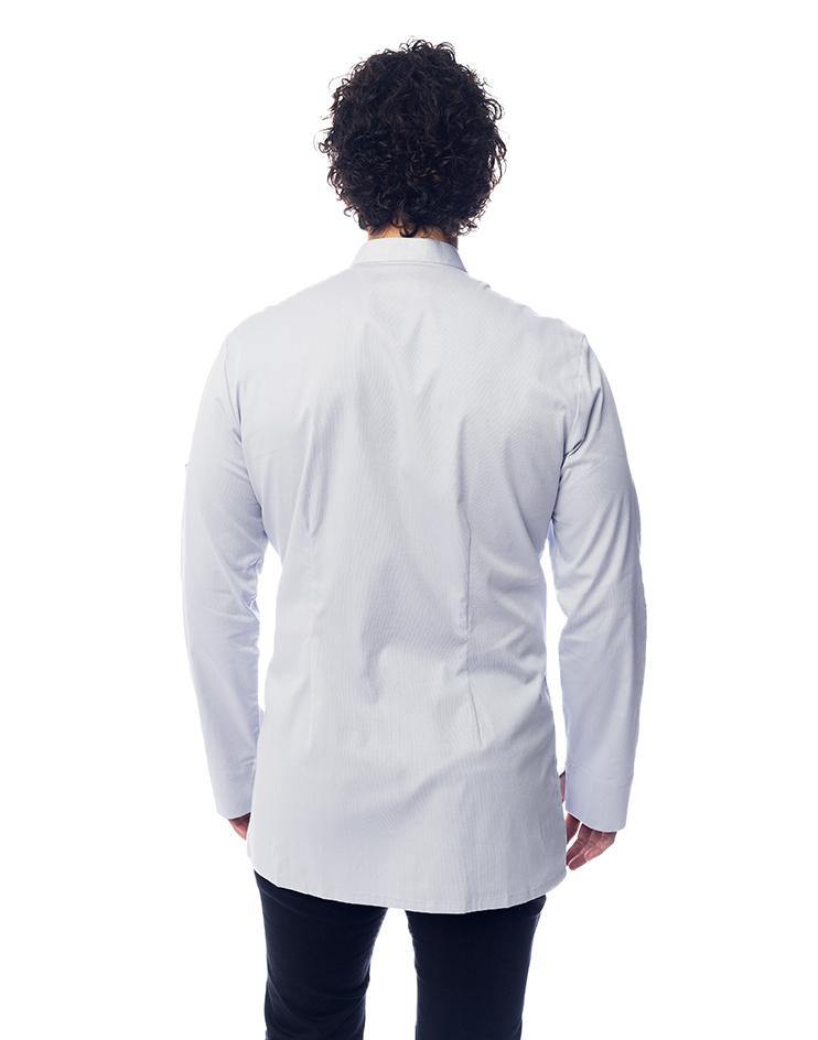 Light Grey Mandarin Collar Shirt - Kloth Studio Inc. - klothstudio.com