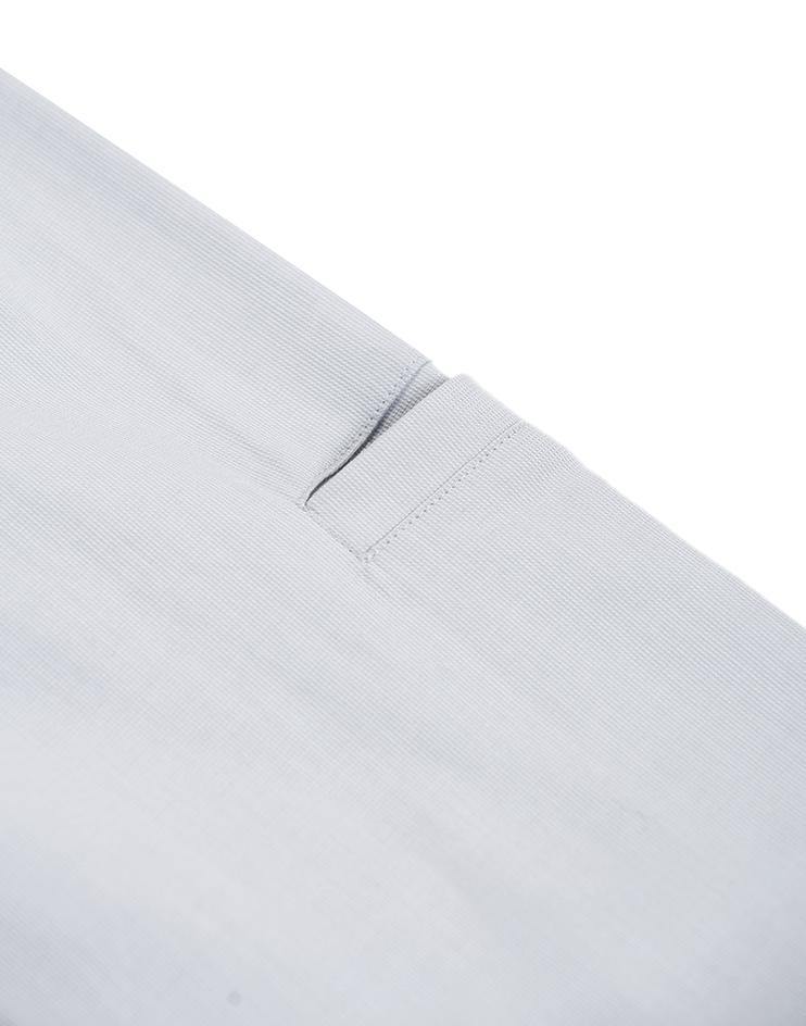 Light Grey Mandarin Collar Shirt - Kloth Studio Inc. - klothstudio.com