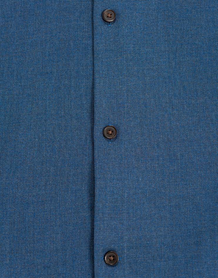 Blue Button-Down Shirt with Chest Pockets - Kloth Studio Inc. - klothstudio.com