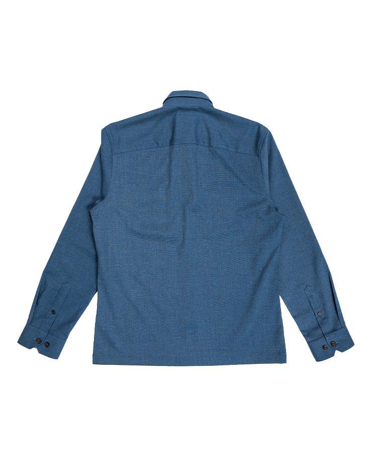 Blue Button-Down Shirt with Chest Pockets - Kloth Studio Inc. - klothstudio.com