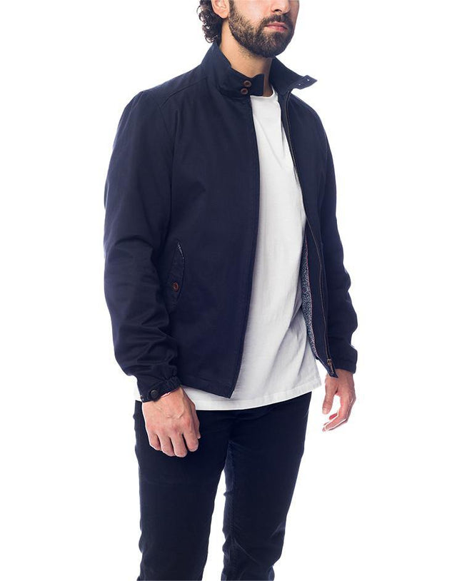 Navy Blue Zip-up Jacket - Kloth Studio Inc. - klothstudio.com