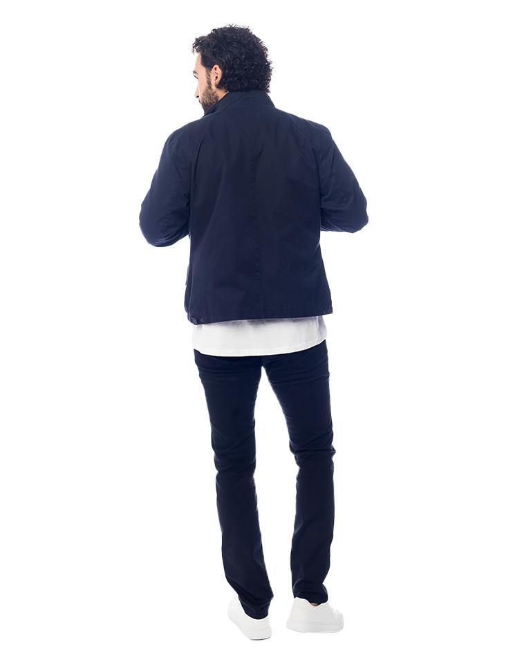 Navy Blue Zip-up Jacket - Kloth Studio Inc. - klothstudio.com