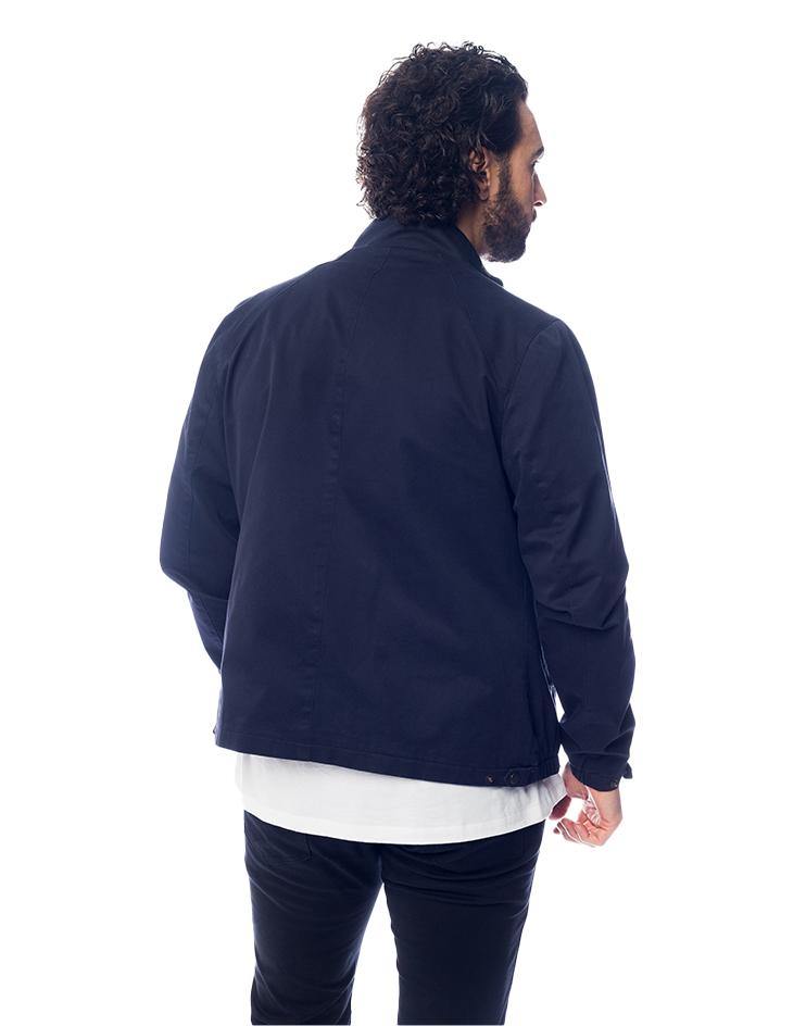 Navy Blue Zip-up Jacket - Kloth Studio Inc. - klothstudio.com