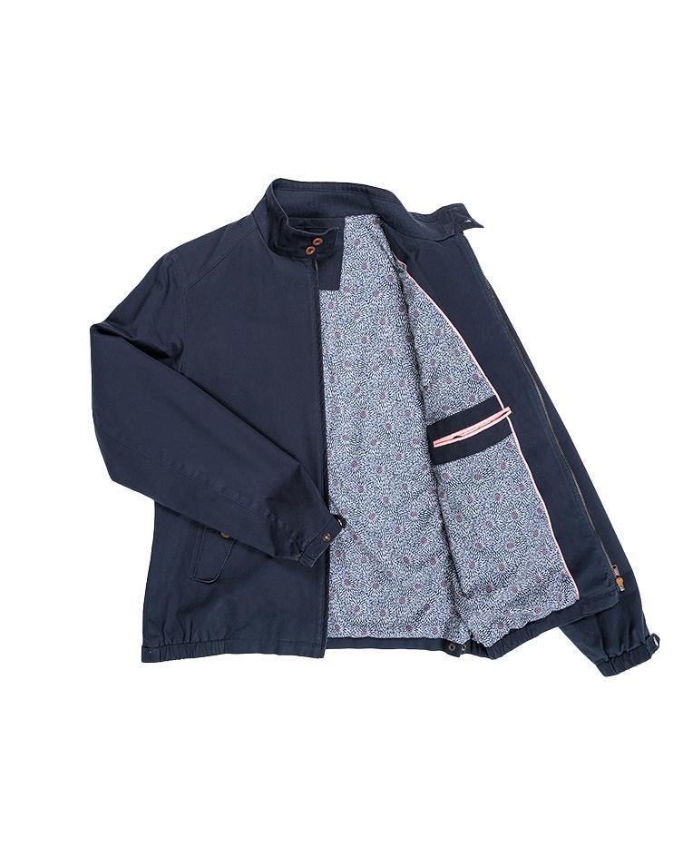 Navy Blue Zip-up Jacket - Kloth Studio Inc. - klothstudio.com
