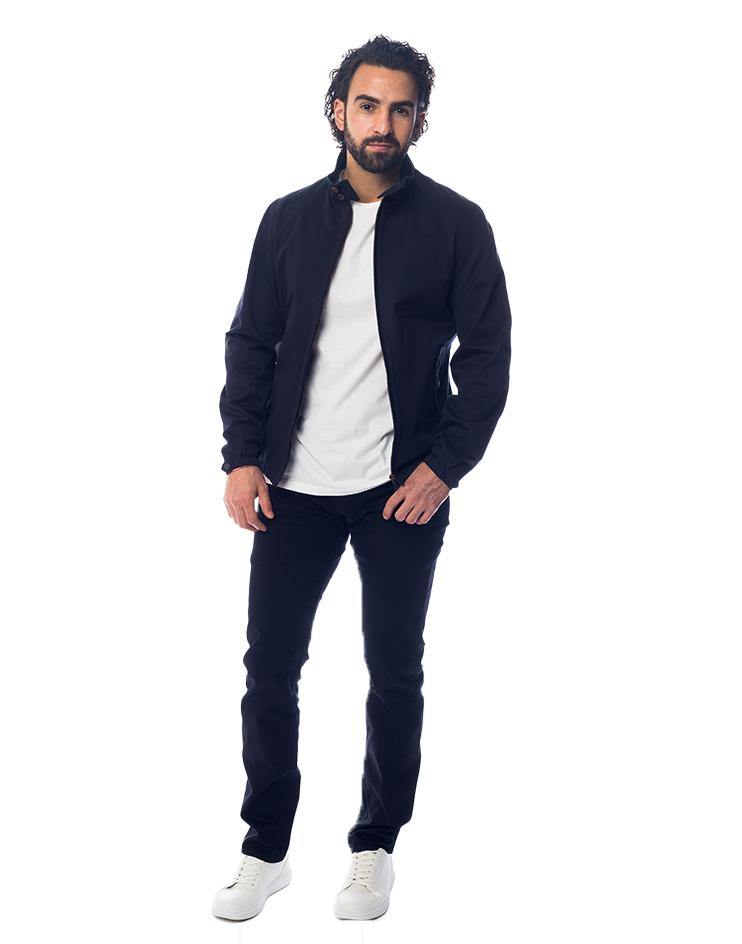 Navy Blue Zip-up Jacket - Kloth Studio Inc. - klothstudio.com