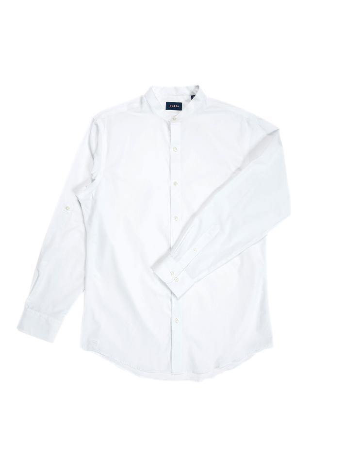 Classic Mandarin Collar Shirt - Kloth Studio Inc. - klothstudio.com