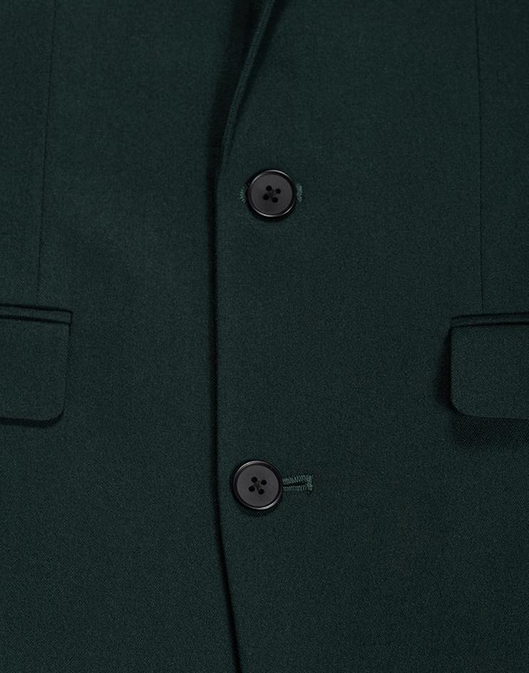 Forest Green Two-Button Suit Jacket - Kloth Studio Inc. - klothstudio.com