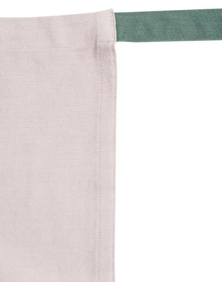 Beige Khaki Apron with Sage Coloured Contrasting Straps - Kloth Studio Inc. - klothstudio.com