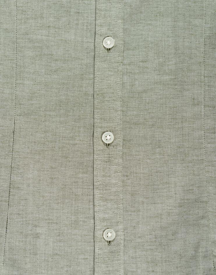 Olive Green Mandarin Collar Shirt - Kloth Studio Inc. - klothstudio.com