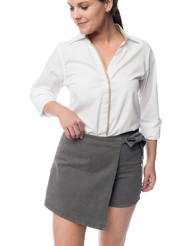 Grey Khaki Skort - Kloth Studio Inc. - klothstudio.com