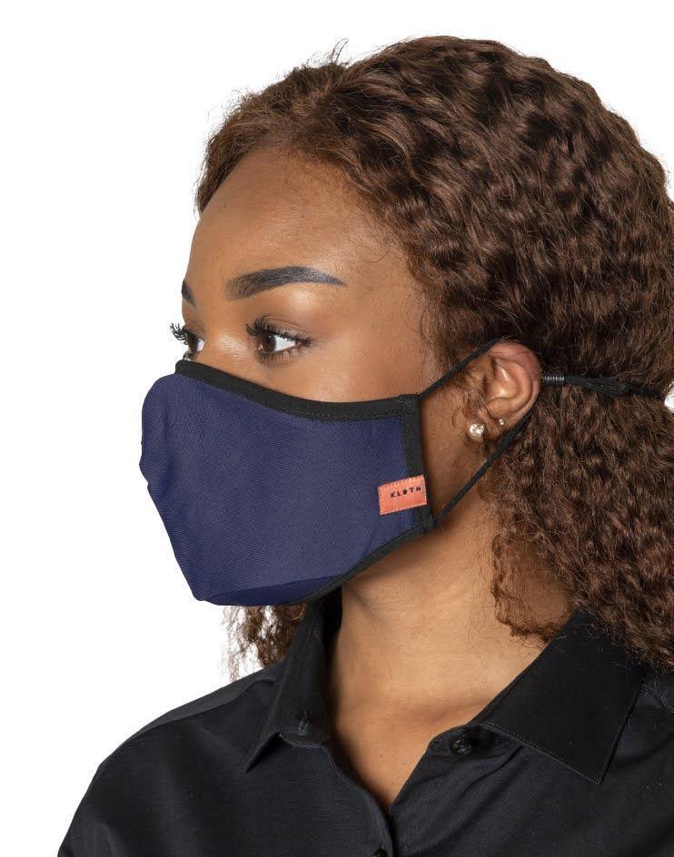 Women's Anti-Viral High Performance Face Mask in Navy Blue (Pack of 3) - Kloth Studio Inc. - klothstudio.com