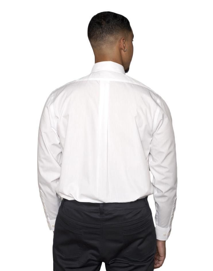 Men’s Classic White Button Front, Collar Dress Shirt - Kloth Studio Inc. - klothstudio.com