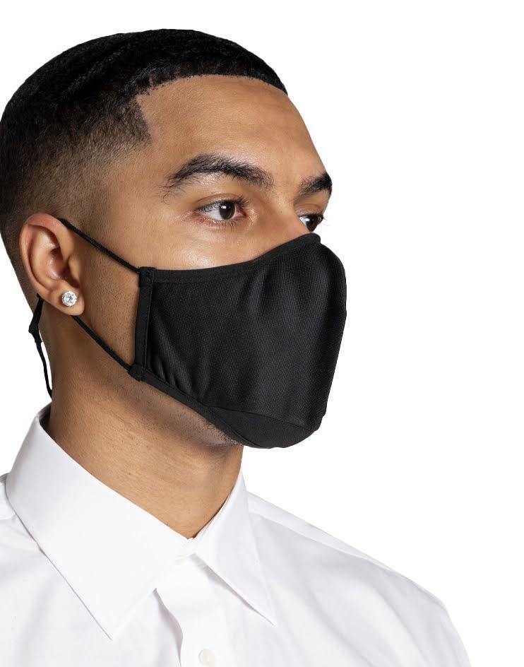 Men's Anti-Viral High Performance Face Mask in Black (Pack of 3) - Kloth Studio Inc. - klothstudio.com