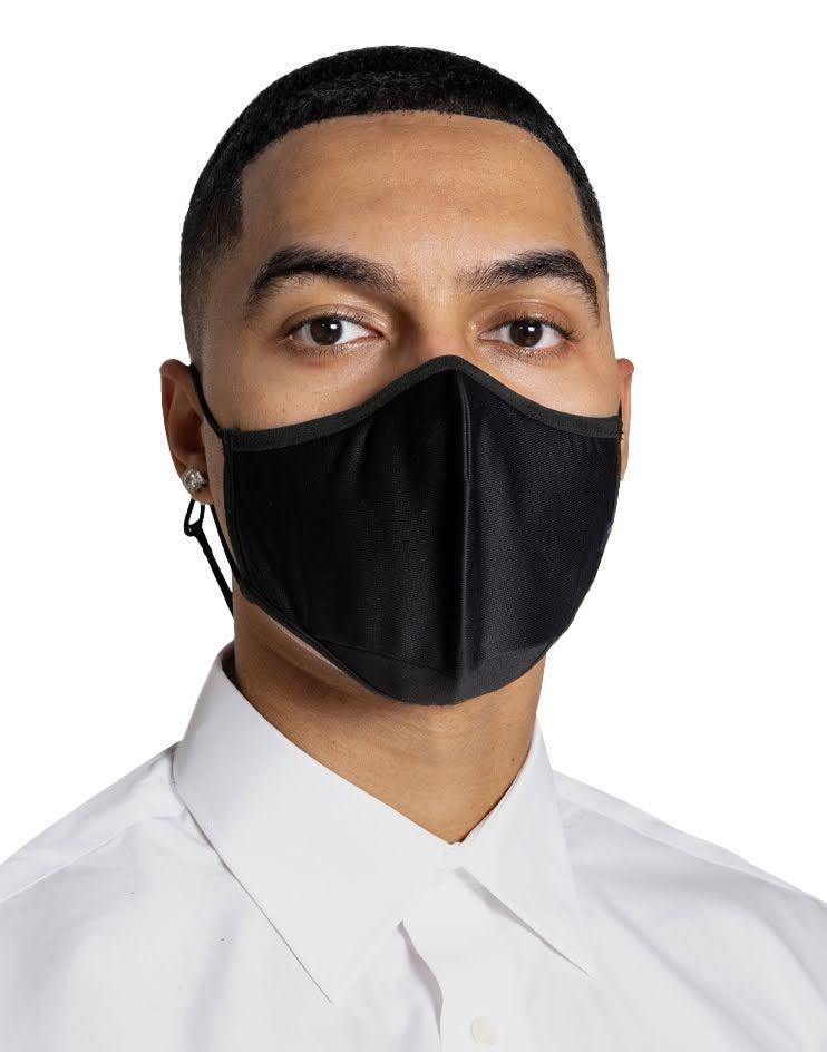 Men's Anti-Viral High Performance Face Mask in Black (Pack of 3) - Kloth Studio Inc. - klothstudio.com