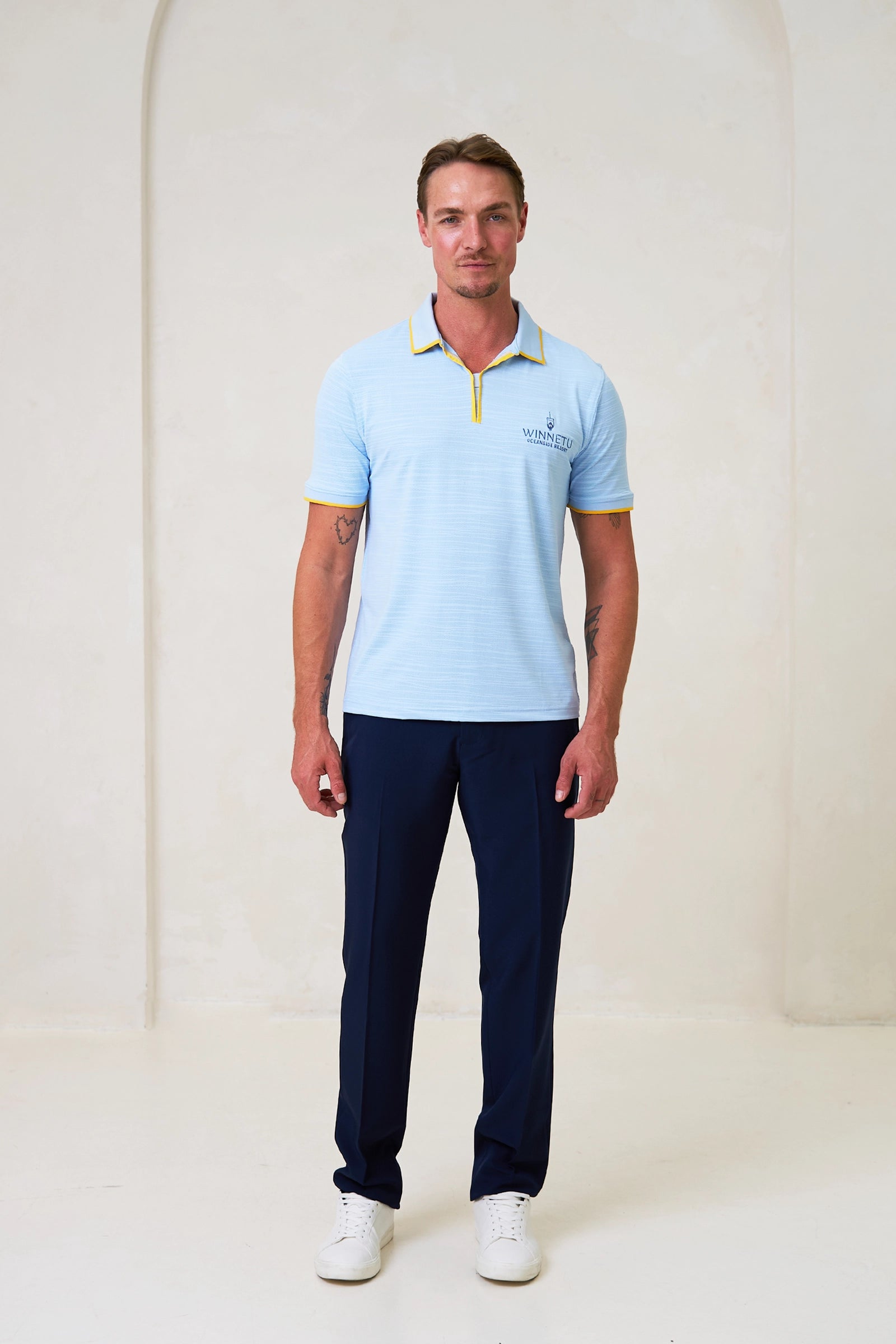 Polo Shirt with Contrast Detail
