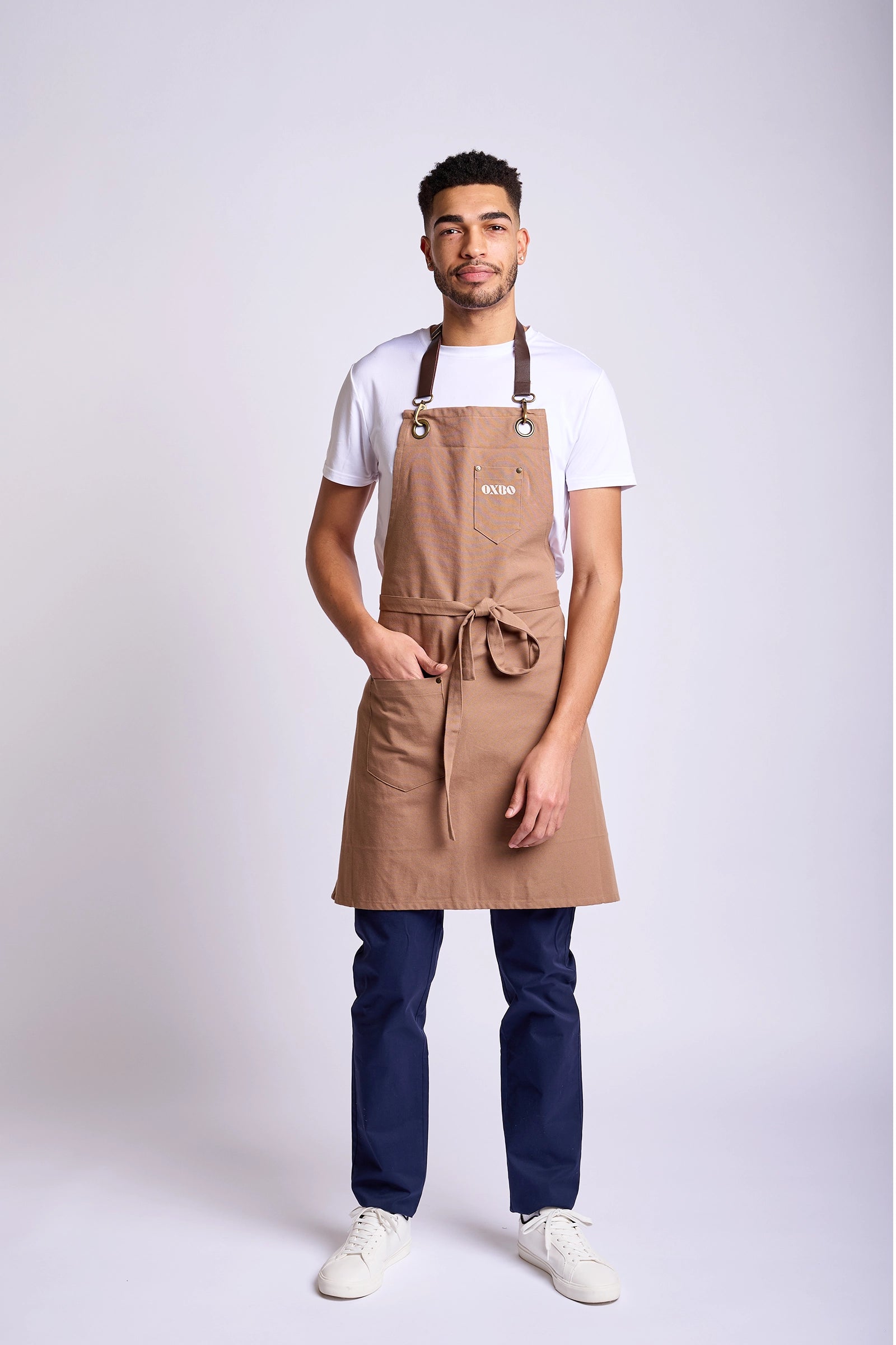 Brown Canvas Bib Apron