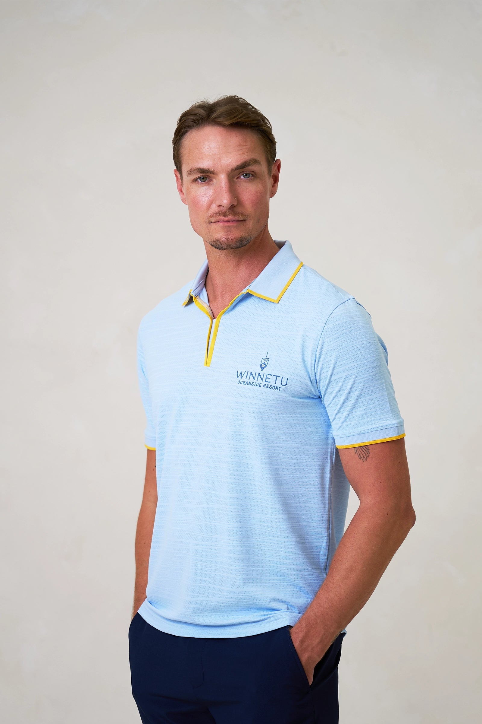 Polo Shirt with Contrast Detail
