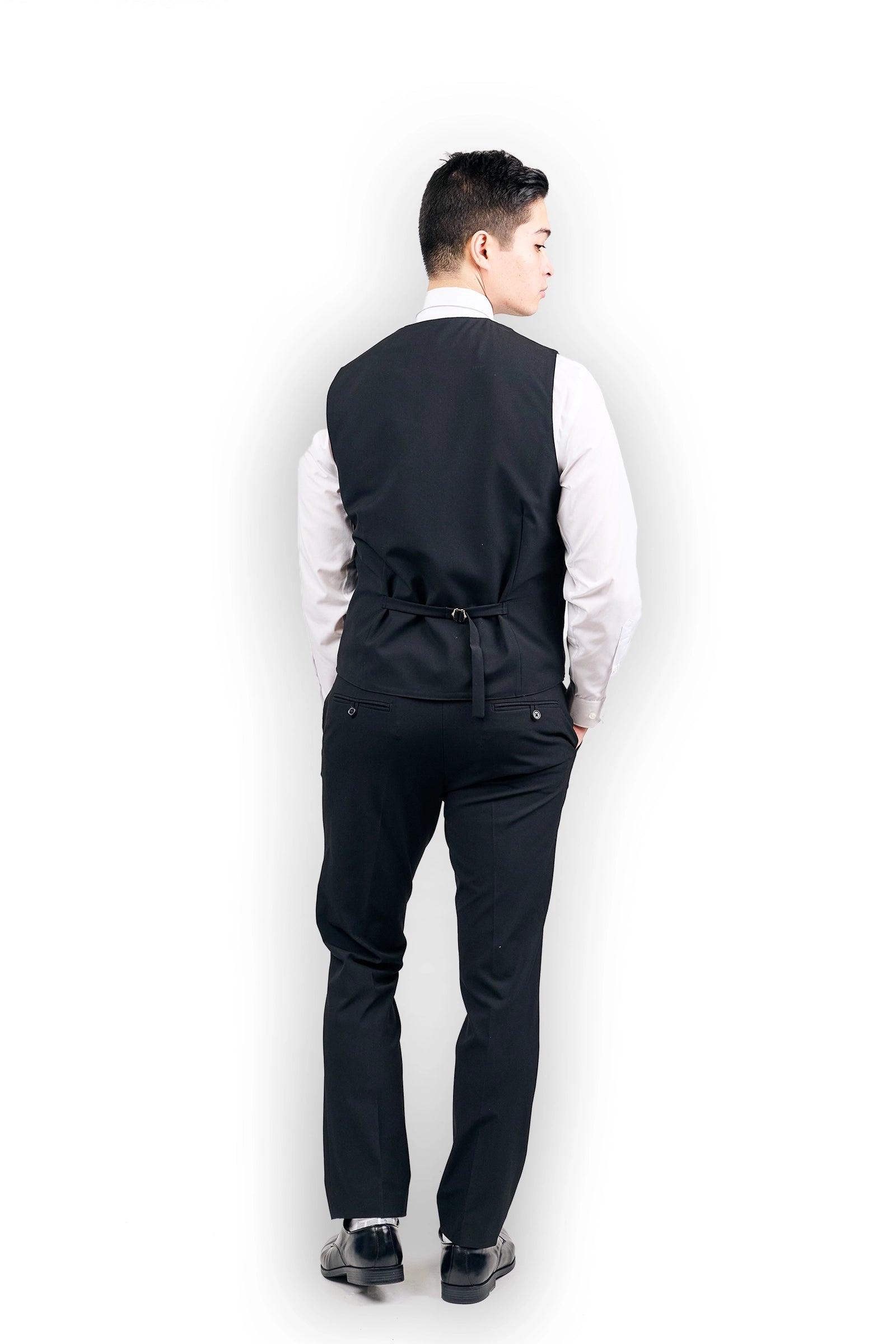 Men’s Black Vest with Welt pockets