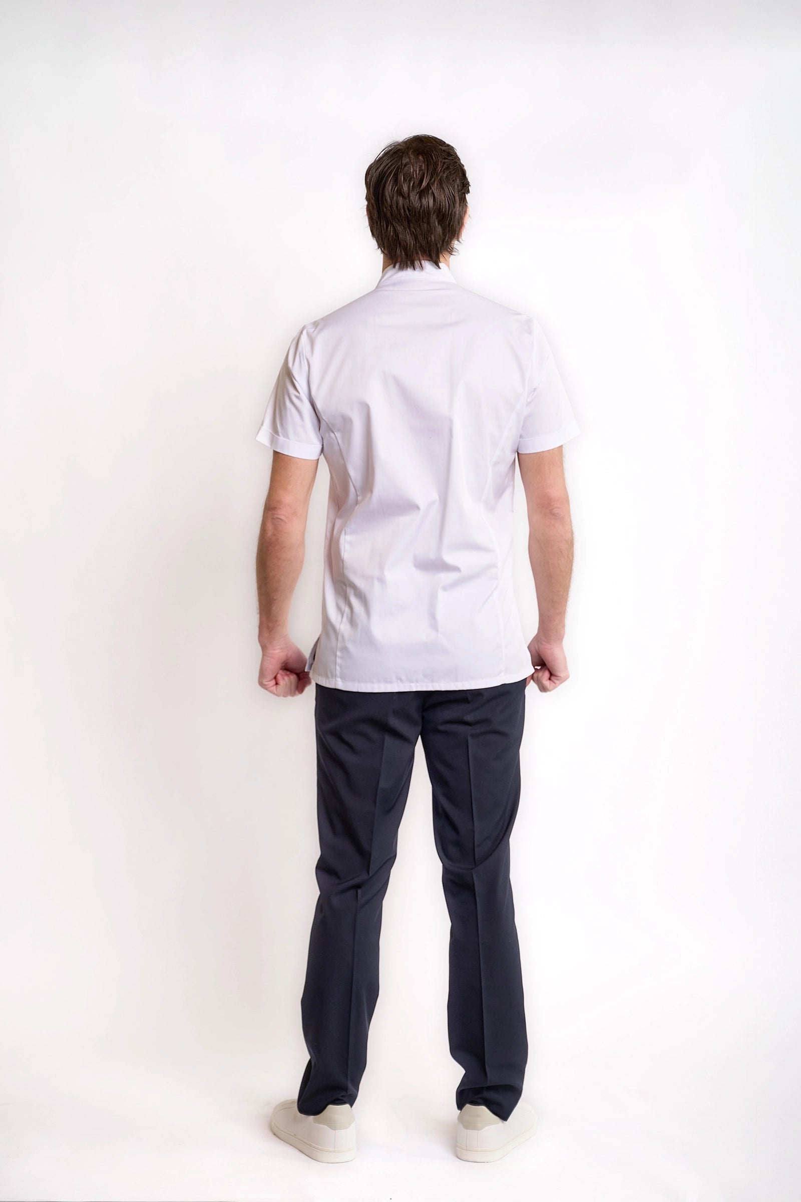 Asymmetric Zip Front Chef coat