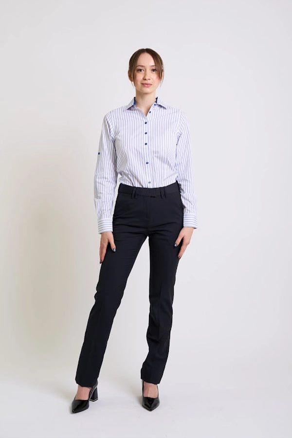 Classic Striped Button-Down Shirt