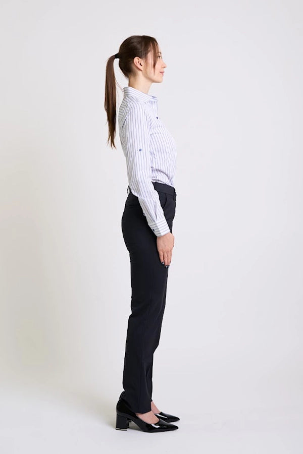 Classic Striped Button-Down Shirt