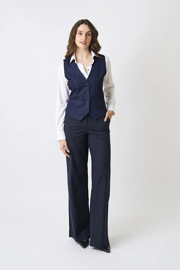 Tailored Flared Workwear Pants